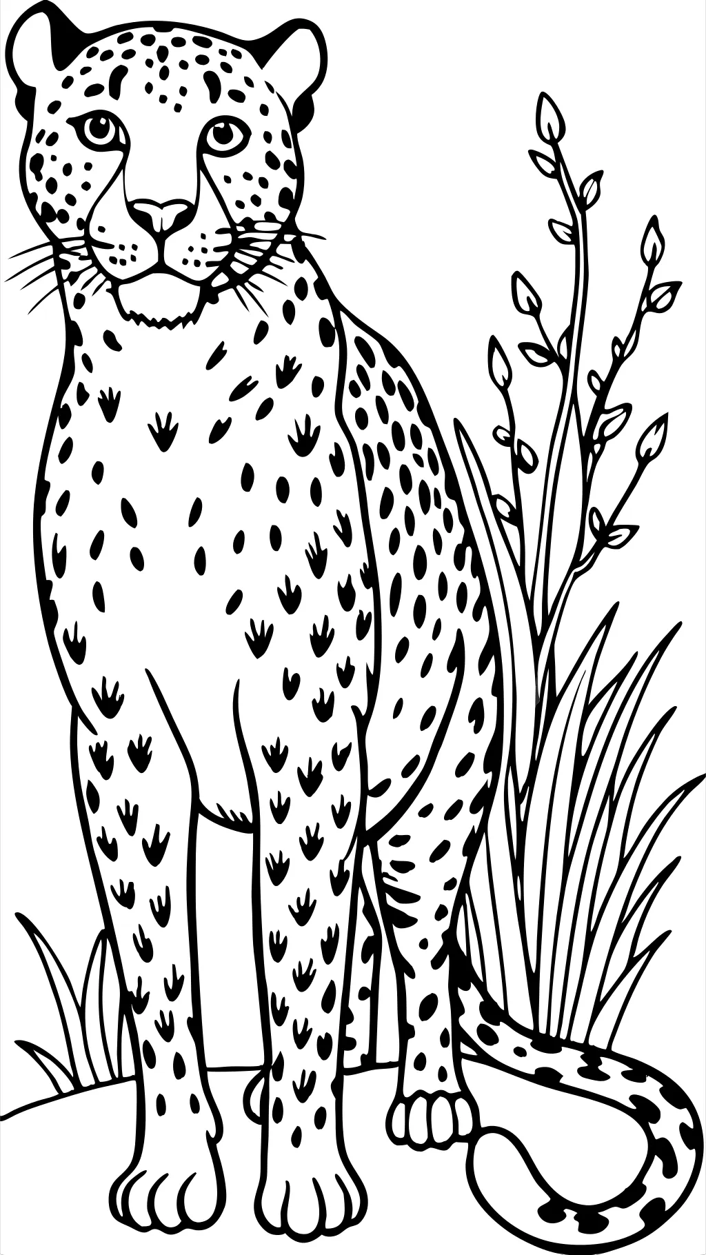 coloring pages leopard